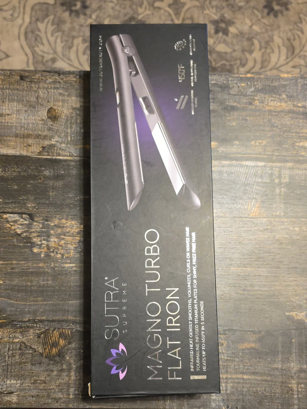 SUTRA Supreme Magno Turbo Flat Iron - Black